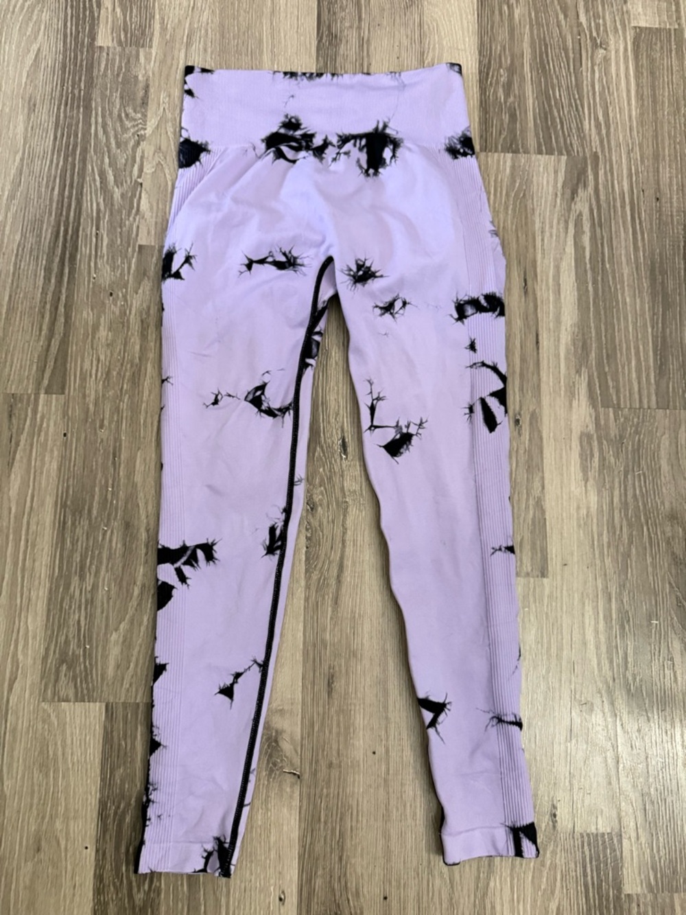 Lavender Tie-Dye Active Leggings